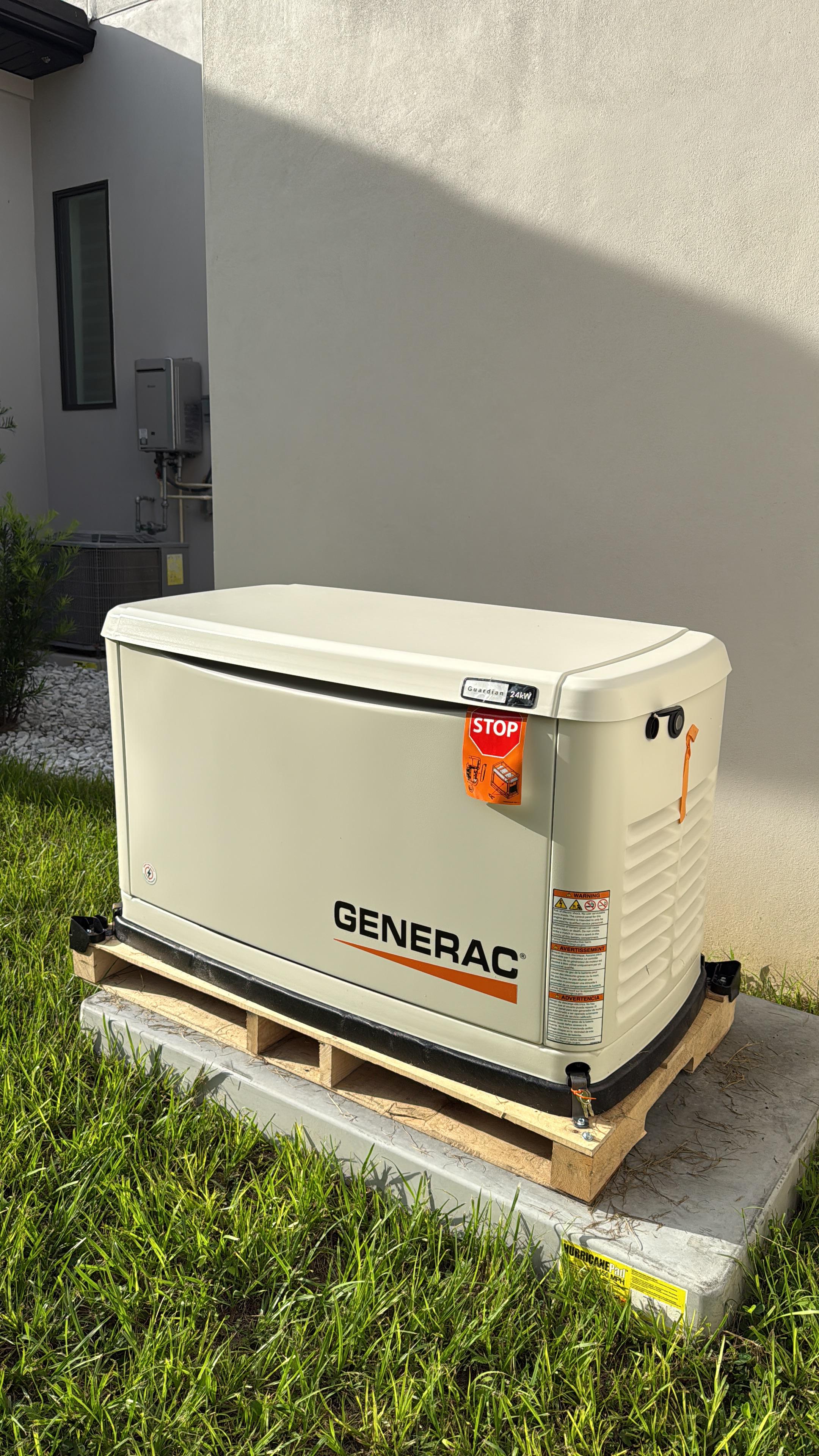 Generac 24kW Guardian generator installation